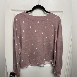 Hippie Rose Oversized Cropped Sweater